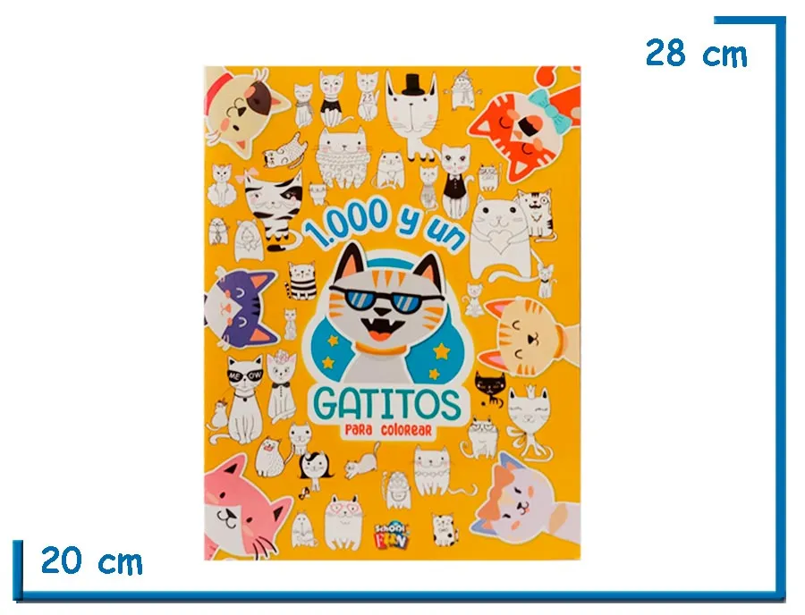 L.1000 Y UN GATITOS PARA COLOREAR