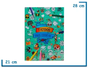 LIBRO PARA COLOREAR TATOOS