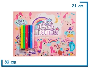 LIBRO MUNDO MAGICO UNICORNIOS ACTIVITY BOOK CON MARCADORES