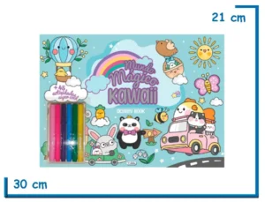 LIBRO MUNDO MAGICO KAWAII ACTIVITY BOOK CON MARCADORES