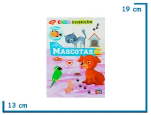LIBRO PINTA DIVERSION  MASCOTAS
