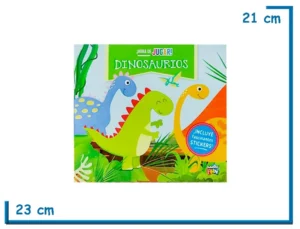 LIBRO HORA DE JUGAR DINOSAURIOS CON STICKERS