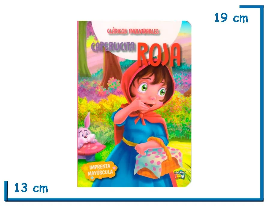 LIBRO CLASICOS INOLVIDABLES CAPERUCITA ROJA TAPA DURA