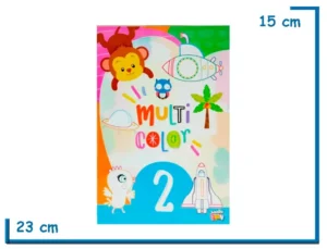 LIBRO MULTI COLOR 2 CELESTE