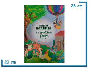 LIBRO HISTORIAS INCREIBLES 27 CUENTOS DE LA GRANJA TAPA DURA