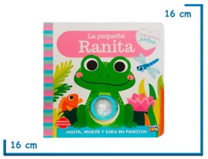 LIBRO JUGUEMOS JUNTOS LA PEQUEÑA RANITA CON SONAJERO