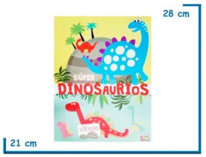 LIBRO SUPER DINOSAURIOS CON STICKERS