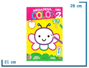 LIBRO MEGA PEGA COLOR 2 MARIPOSA CON STICKERS