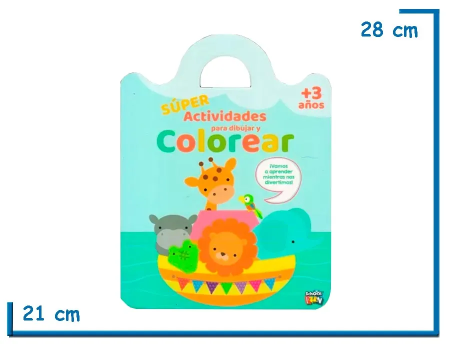 LIBRO SUPER ACTIVIDADES PARA DIBUJAR Y COLOREAR ARCA