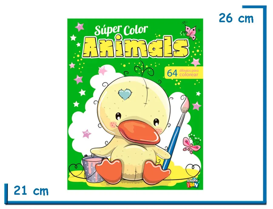 LIBRO SUPER COLOR ANIMALS PATO