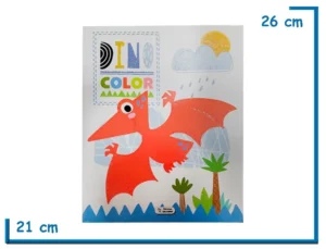 LIBRO DINO COLOR NARANJA