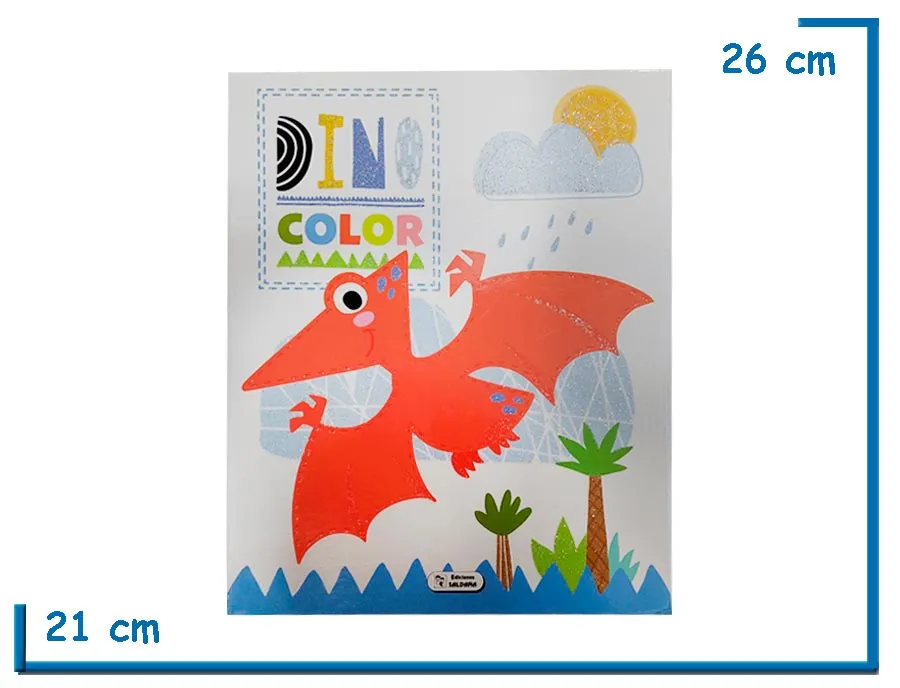 LIBRO DINO COLOR NARANJA