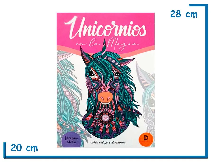 LIBRO ME RELAJO COLOREANDO UNICORNIOS EN LA MAGIA