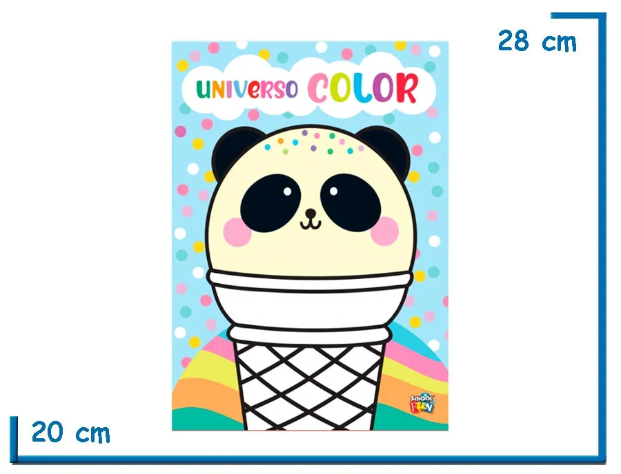 LIBRO UNIVERSO COLOR PANDA HELADO