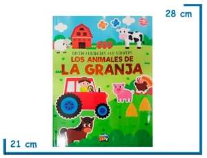 LIBRO DIVERACTIVIDADES LOS ANIMALES DE LA GRANJA CON STICKERS