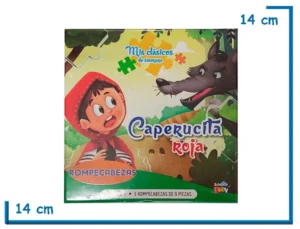 LIBRO MIS CLASICOS DE SIEMPRE CAPERUCITA ROJA CON 3 ROMPECABEZAS