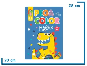 L.PEGA COLOR MAGICO 2 CELESTE CON STICKERS