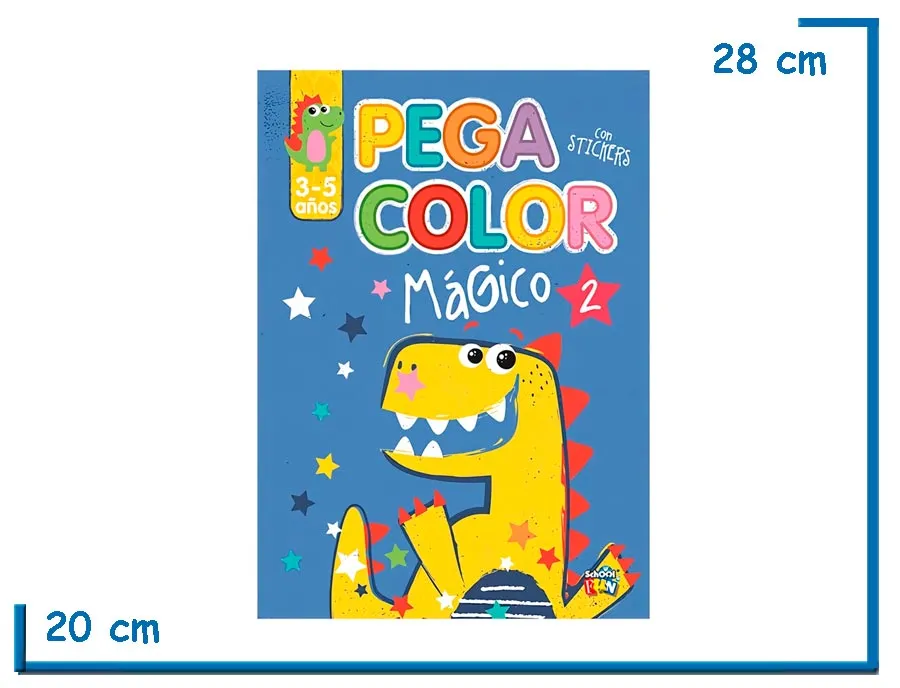 L.PEGA COLOR MAGICO 2 CELESTE CON STICKERS