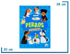 LIBRO PARA COLOREAR PERROS GENIALES