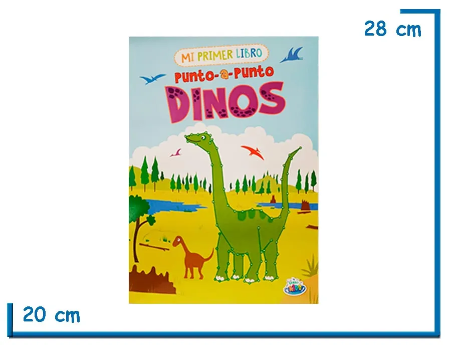 LIBRO MI PRIMER LIBRO PUNTO A PUNTO DINOS