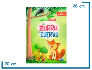 LIBRO MIS FABULAS FAVORITAS EL ZORRO Y EL CUERVO