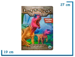LIBRO SORPRENDENTES DINOSAURIOS CARNIVOROS TAPA DURA