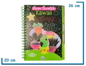 LIBRO NEON SCRATCH KAWAII MAGIC