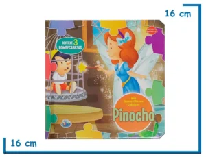 LIBRO MIS MARAVILLOSOS CLASICOS PINOCHO CON 3 ROMPECABEZAS
