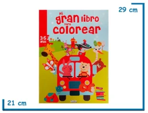 LIBRO MI GRAN LIBRO PARA COLOREAR BUS 3-5 AÑOS