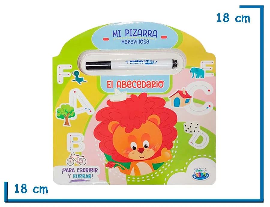 LIBRO MI PIZARRA MARAVILLOSA EL ABECEDARIO CON MARCADOR
