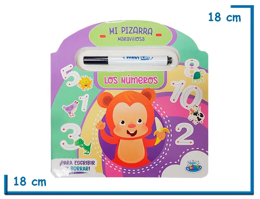 LIBRO MI PIZARRA MARAVILLOSA LOS NUMEROS CON MARCADOR