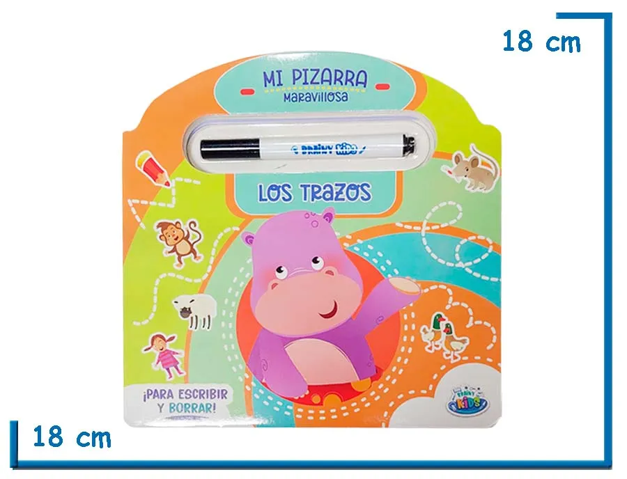 LIBRO MI PIZARRA MARAVILLOSA LOS TRAZOS CON MARCADOR