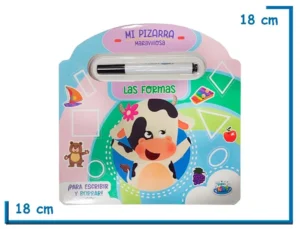 LIBRO MI PIZARRA MARAVILLOSA LAS FORMAS CON MARCADOR