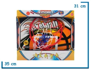 SPORT BASKET ARO CON PELOTA E INFLADOR