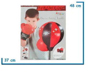 KINGS SPORT PUNCHING BALL CON BASE Y GUANTES