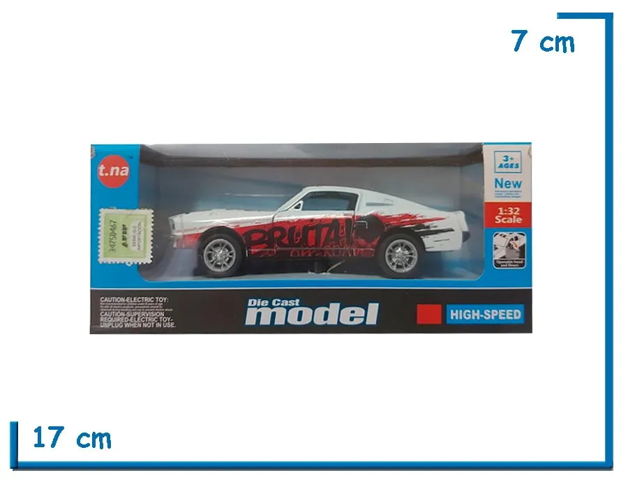 T.NA DIE CAST MODEL ROJO BRUTAL OFF-ROAD 1.32
