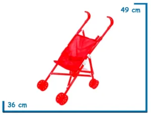 BABY BARROW ROJO COCHECITO PARAGUITA PLASTICO