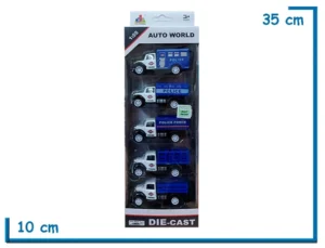 AUTO WORLD VEHICULOS POLICIA DIE-CAST X5