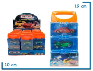 DIE-CAST HUDSON HORNET VALIJA CON 3 AUTOS