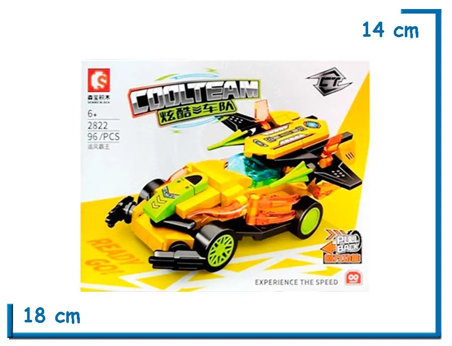 SEMBO BLOCK COOL TEAM 96 PZS AUTO AMARILLO 2822