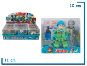 MEDICAL RESCUE CIRUJANO CON GORRO FIGURA CON ACCESORIOS