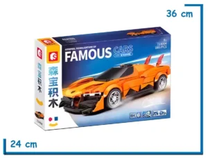 SEMBO BLOCK GM FAMOUS CARS 289 PZS AUTO NARANJA 714004