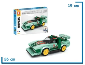 SEMBO BLOCK FAMOUS CAR 191 PZS AUTO VERDE 607098