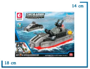 SEMBO BLOCK MECHA OF STEEL 119 PZS THE OCEAN COMBAT VESSELS 2530