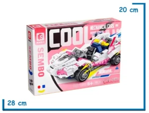 SEMBO BLOCK COOL TEAM MECHANICAL CARS 240 PZS ROSA 714310