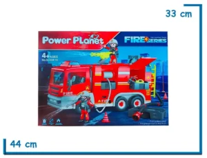 POWER PLANET FIRE SERIES CAMION BOMBERO LUZ Y SONIDO