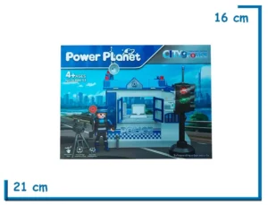 POWER PLANET CITY POLICE PUESTO POLICIAL TRANSITO CON LUZ