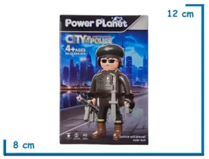 POWER PLANET CITY POLICE 67A FIGURA CON ACCESORIOS