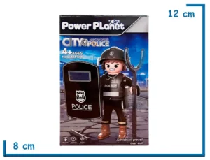 POWER PLANET CITY POLICE 67B FIGURA CON ACCESORIOS
