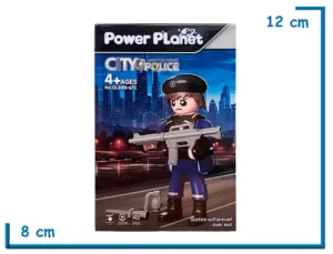 POWER PLANET CITY POLICE 67C FIGURA CON ACCESORIOS